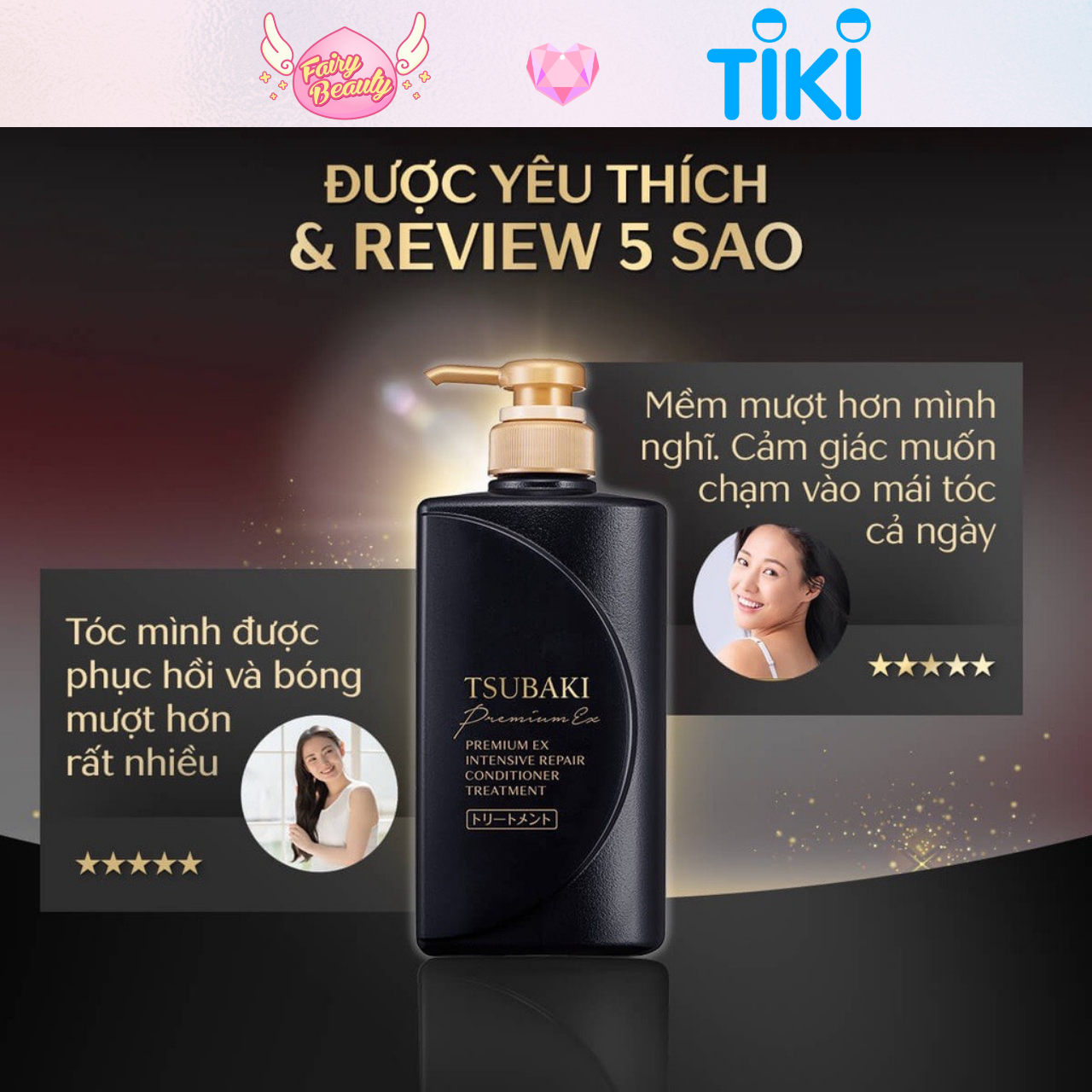 [TSUBAKI ] Dầu Xả ION Giúp Tái Tạo Cấu Trúc Tóc Và Phục Hồi Hư Tổn Chuyên Sâu Premium Ex 490ml