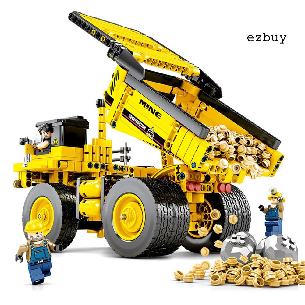 Đồ Chơi Lắp Ráp Xe Tải Công Trường Diy Cho Bé