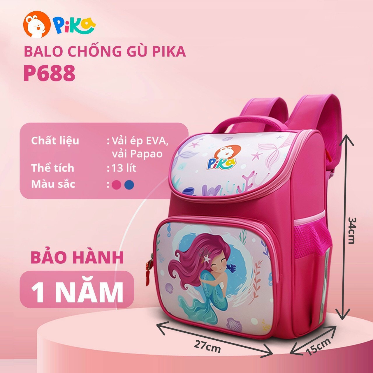 BALO TRẺ EM CHỐNG GÙ PIKA P688- P689