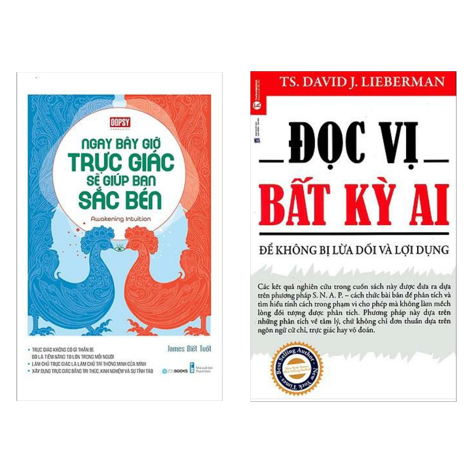 Combo Sách Kỹ Năng:  Đọc Vị Bất Kỳ Ai  +  Ngay Bây Giờ Trực Giác Sẽ Giúp Bạn Sắc Bén -