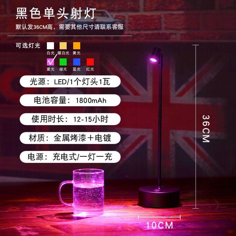 Phong cách mới nhất đèn LED có thể sạc lại đèn bàn dạng thanh cao cực đèn hai đầu nhà hàng để bàn bàn ăn rõ ràng thanh đèn bàn bầu không khí đèn đèn ban đêm nhỏ