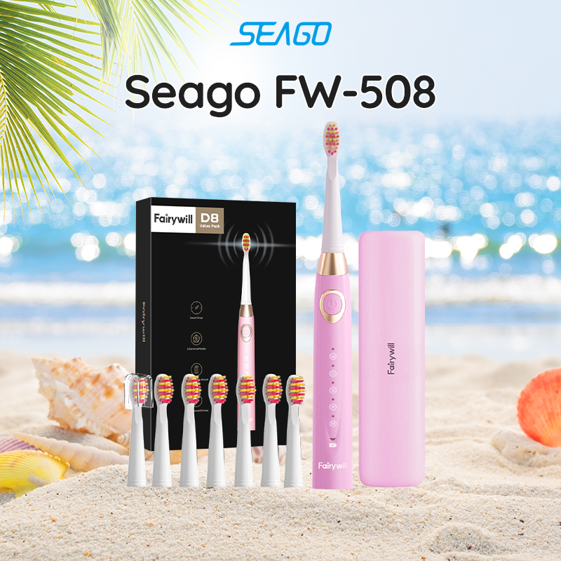 Bàn chải điện Seago FW 508 - 5 chế độ sử dụng - Tần số rung 40.000 lần mỗi phút - Hàng chính hãng - Bảo hành 12 tháng