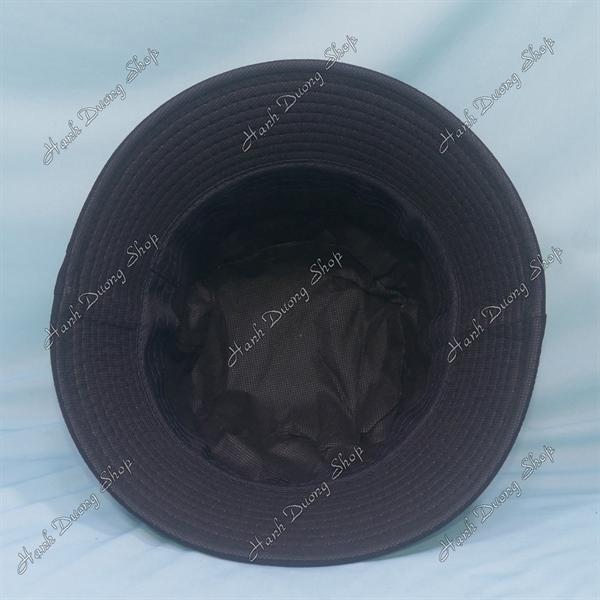 Nón tai bèo mũ bucket vành nhỏ thêu chữ Mệt - Đen