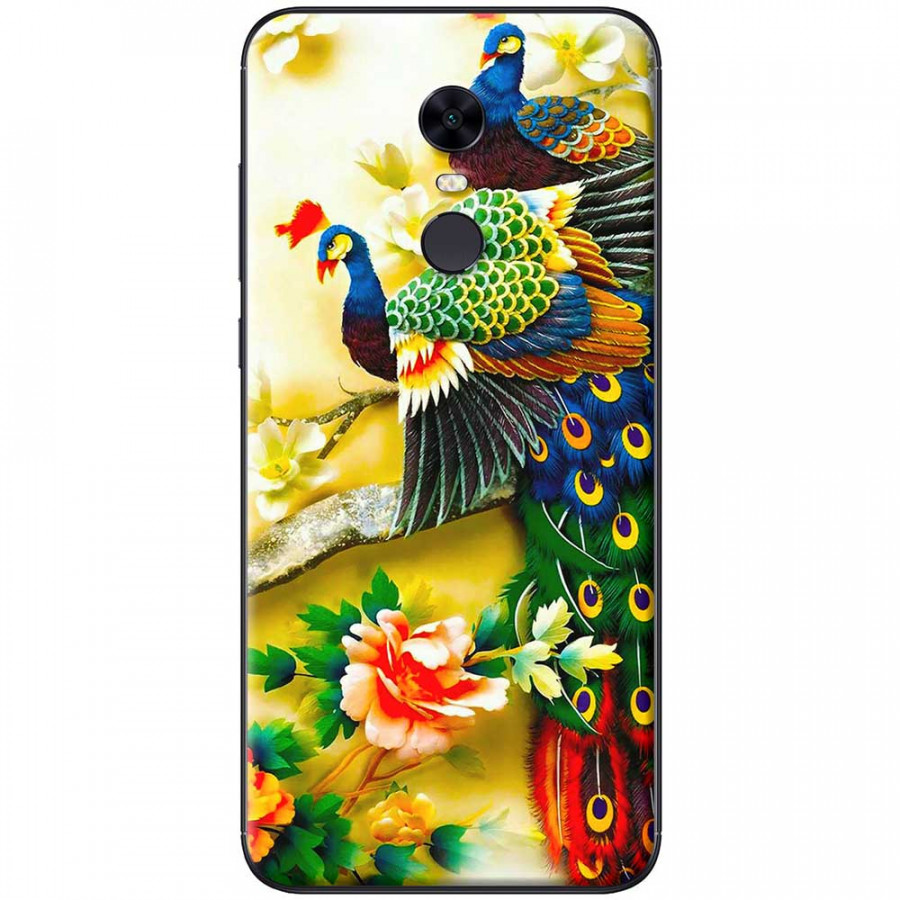 Ốp lưng dành cho Xiaomi Redmi 5 Plus mẫu Chim công