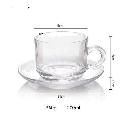 Tách Thủy Tinh Union Stack Tea Cup 200ml | UNI.324 , Nhập Khẩu Thái Lan
