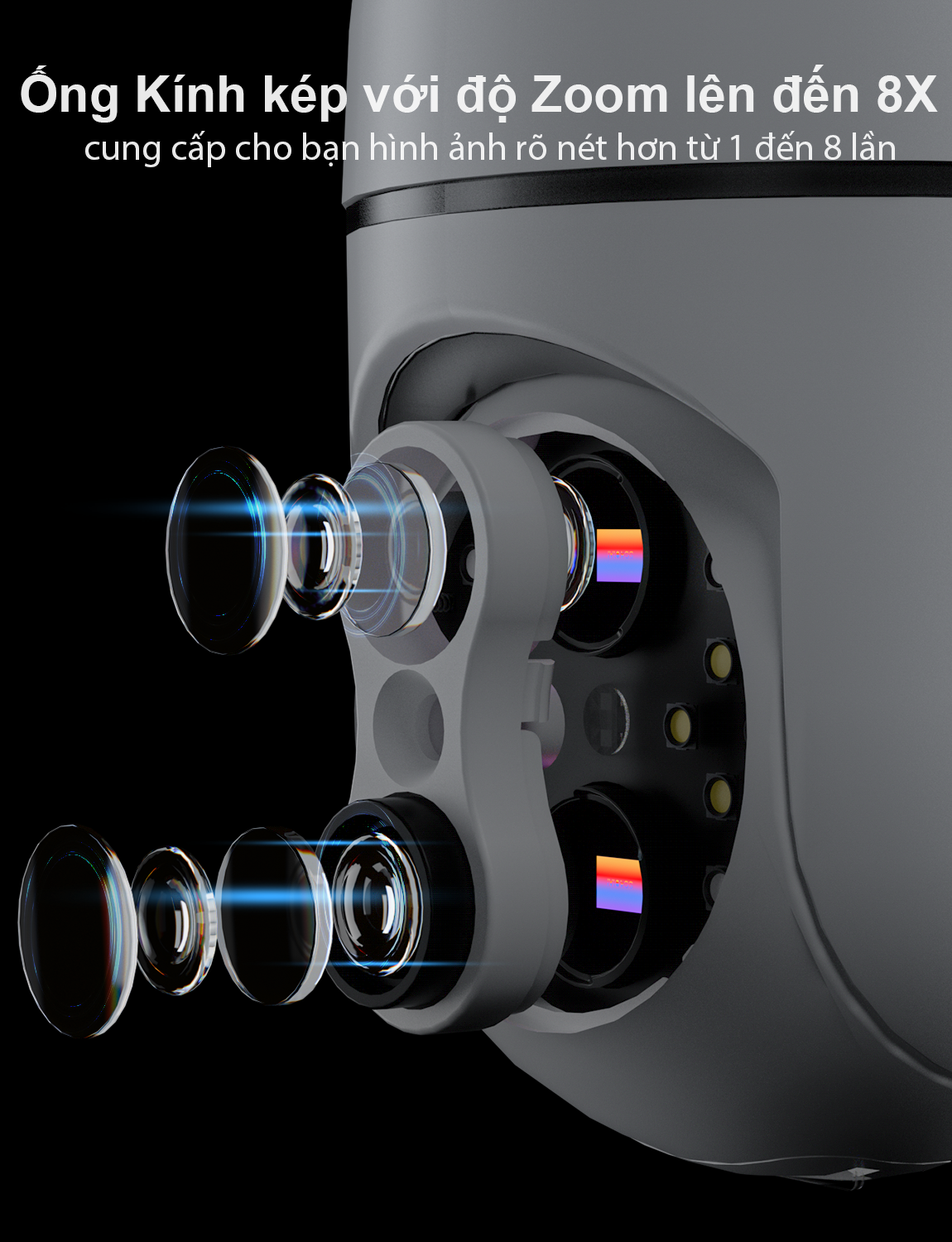 Camera IPC360 Minion Wifi, hình ảnh rõ nét, đàm thoại 2 chiều, xem hình ảnh ban đêm đầy màu sắc (Hàng nhập khẩu)