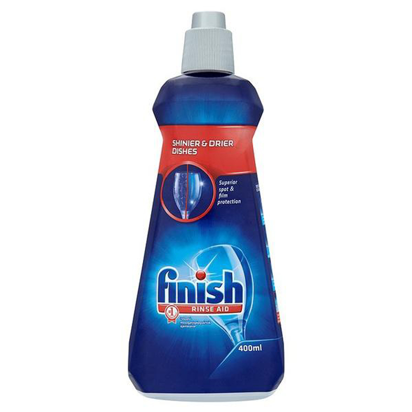 Nước làm bóng và khô bát, đĩa Finish Dishwasher Shine & Dry Regular 400ml QT017391