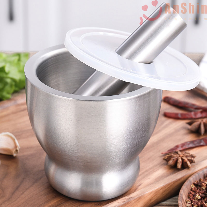 Bộ cối chày nhà bếp Inox 304 AnShin chống nấm mốc trọn đời không gỉ sét