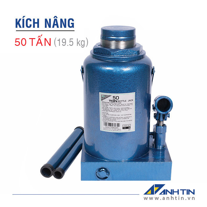Con đội 50 tấn | Kích nâng xe ô tô xe tải | Kích thủy lực | 50 tấn | Chiều cao nâng 180mm
