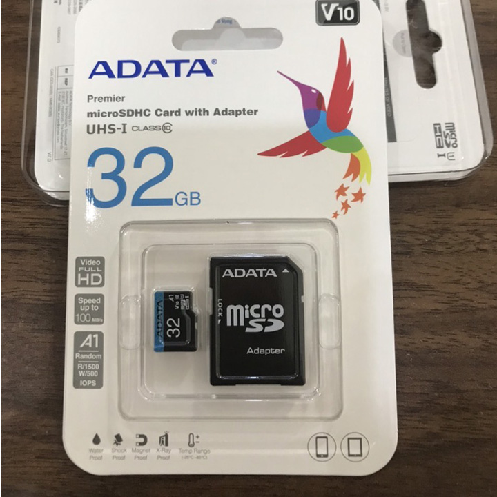 Thẻ nhớ 32GB ADATA UHS-I microSDHC CLASS10 chuyên camera hàng chính hãng