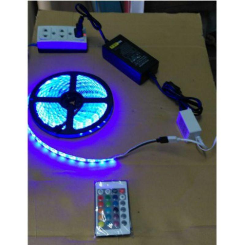 Combo Đèn Led Dây Đổi Màu 5050 - RGB + Nguồn 5A + Remote