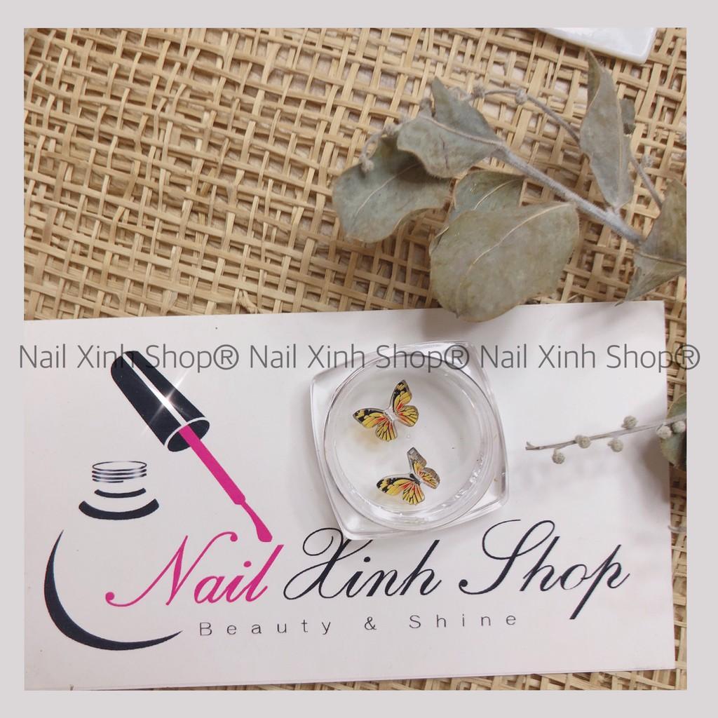 Hũ trang trí móng nail - 2 con bướm / charm bướm hot nail