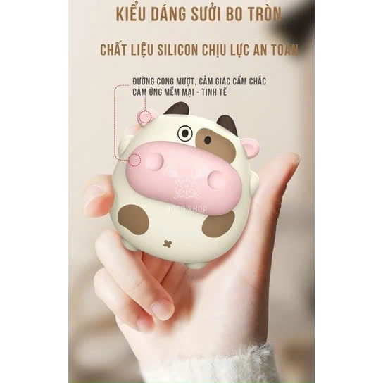Máy Sưởi Tay Mini Cầm Tay Làm Ấm Nhanh 8s Sạc USB 2 Mức Độ Nhiệt Tùy Chỉnh Chế Độ Kèm Dây Treo Tiện Dụng Văn Phòng Du Lịch Phượt Dã Ngoại – Hàng Nhập Khẩu