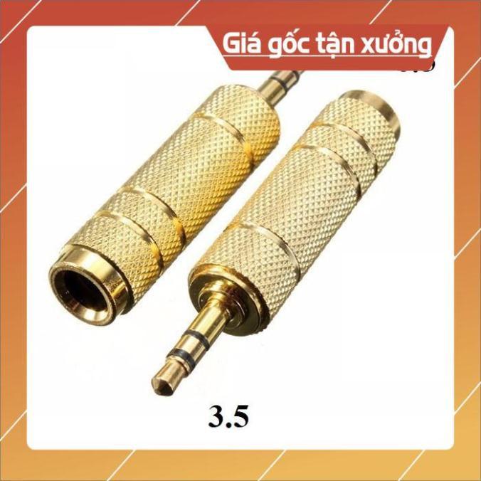 Đầu jack chuyển đổi âm thanh từ cổng 6.5mm cái sang cổng 3.5mm