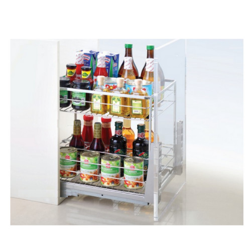 Giá Gia Vị Inox Nan Dẹt Ray Giảm Chấn EUROGOLD - Hàng chính hãng
