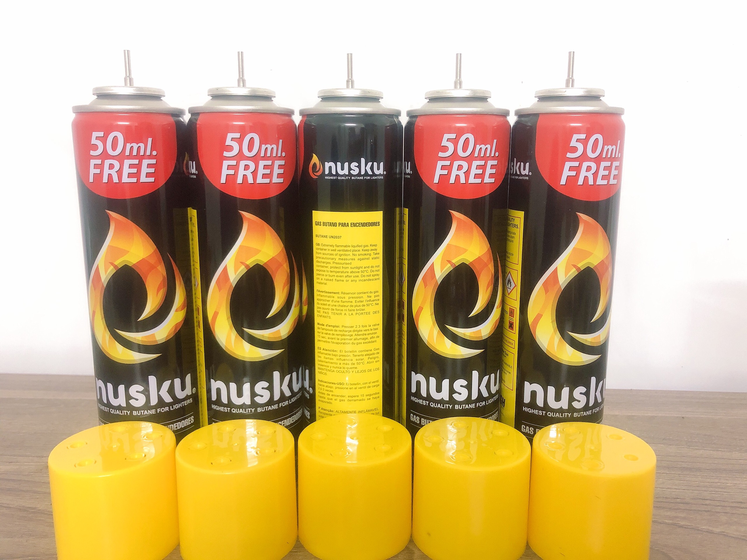 Bình gas bơm chuyên cho Bật lửa hột quẹt Nusku 300ml