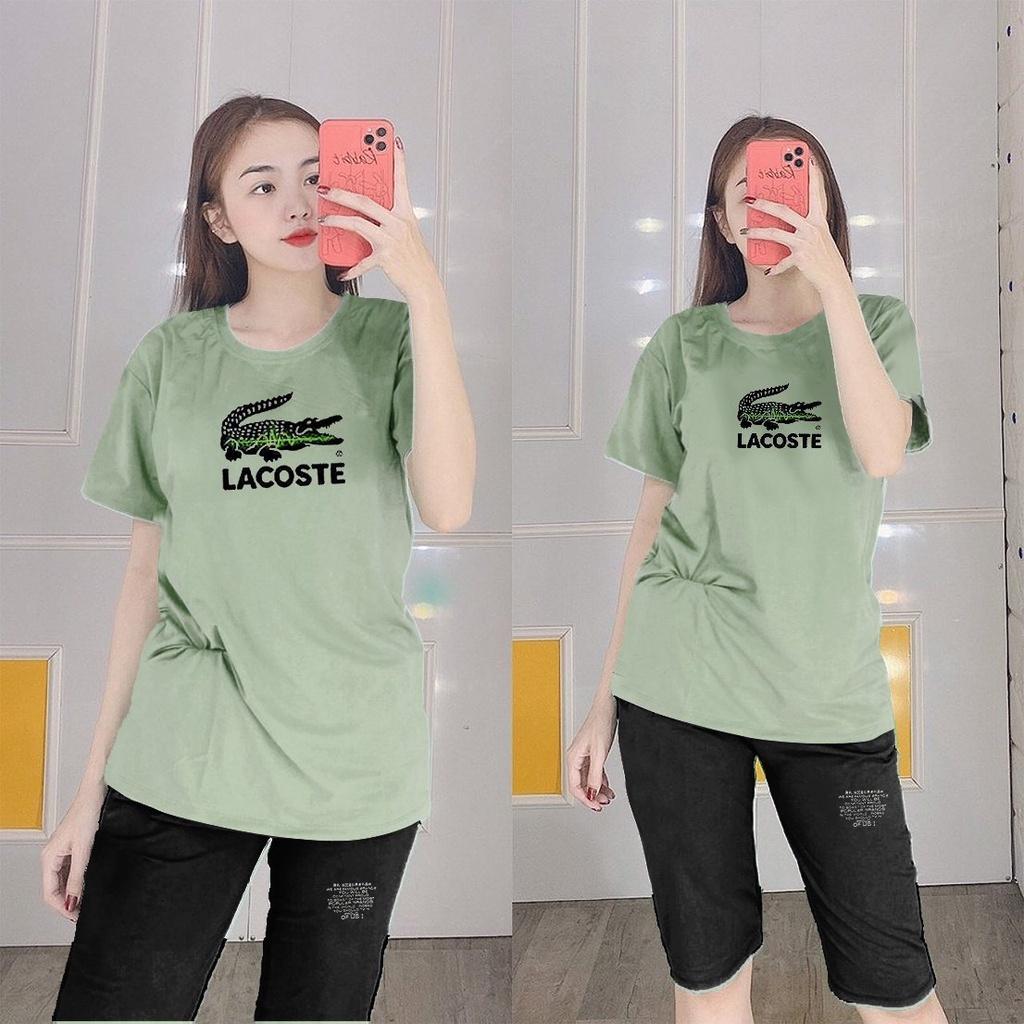 Đồ Bộ Mặc Nhà Nữ Quần Lửng Bigsize Thun Cotton Thể Thao Đẹp Dễ Thương Cute, Mặc Ngủ Đi Chơi DBN29