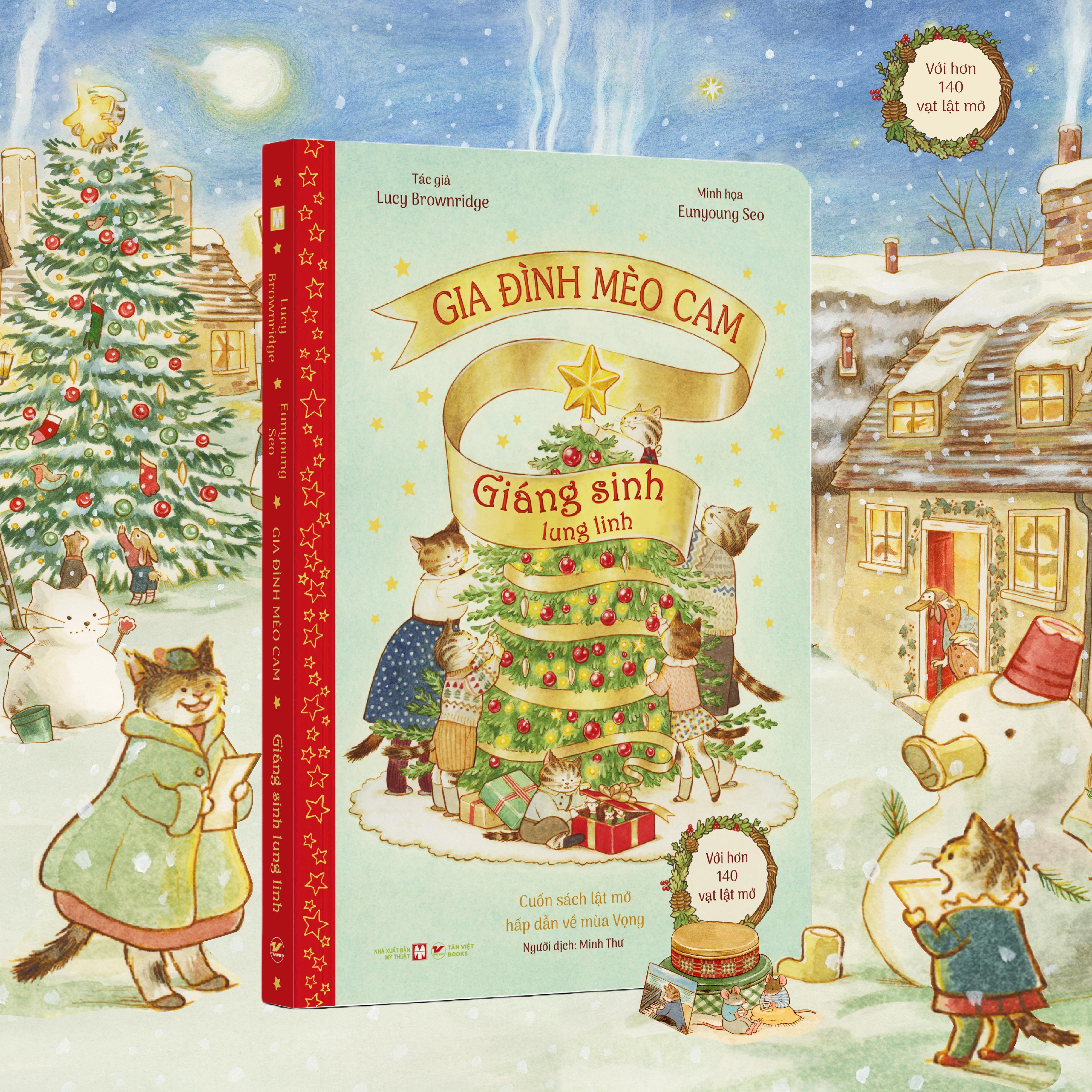 Sách - Gia Đình Mèo Cam - Giáng Sinh Lung Linh - Bìa Cứng