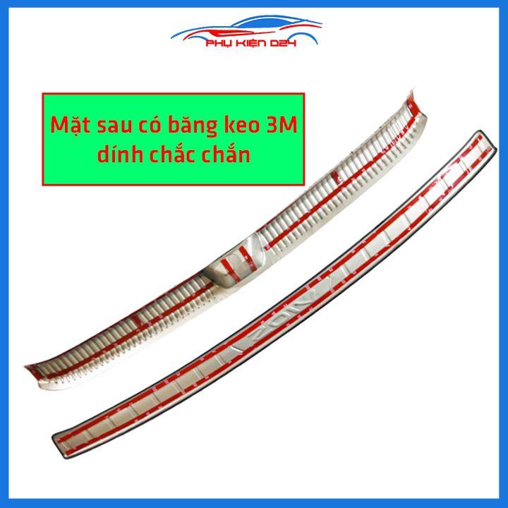 Ốp chống trầy cốp Vios 2019-2020-2021-2022 inox sáng bóng bảo vệ xe chống va đập