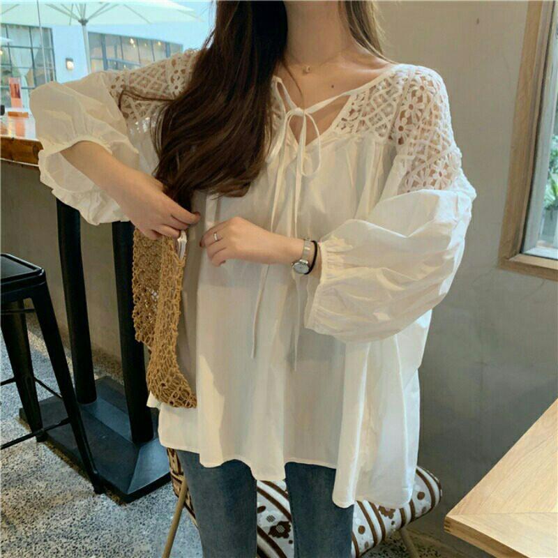 ÁO OVERSIZE ÁO SƠ MI TRẮNG BIG SIZE PHONG CÁCH SANG CHẢNH