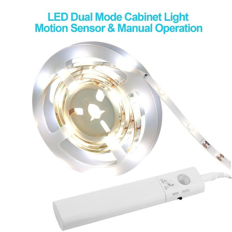 Đèn LED dây viền trang trí cảm ứng Hồng Ngoại 3000k 1,5M sử dụng trong nhà