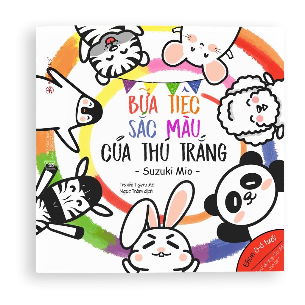 Bữa tiệc sắc màu của thú trắng Ehon dành cho trẻ tứ 0 6 tuổi - Bản Quyền