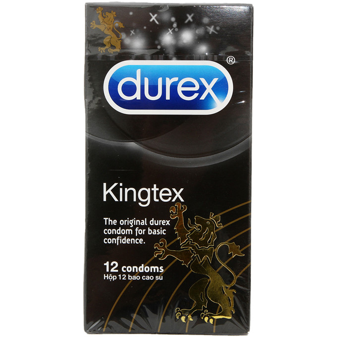 Bao Cao Su Durex Kingtex 49mm Ôm Khít Chống Tuột (hộp 12 cái)