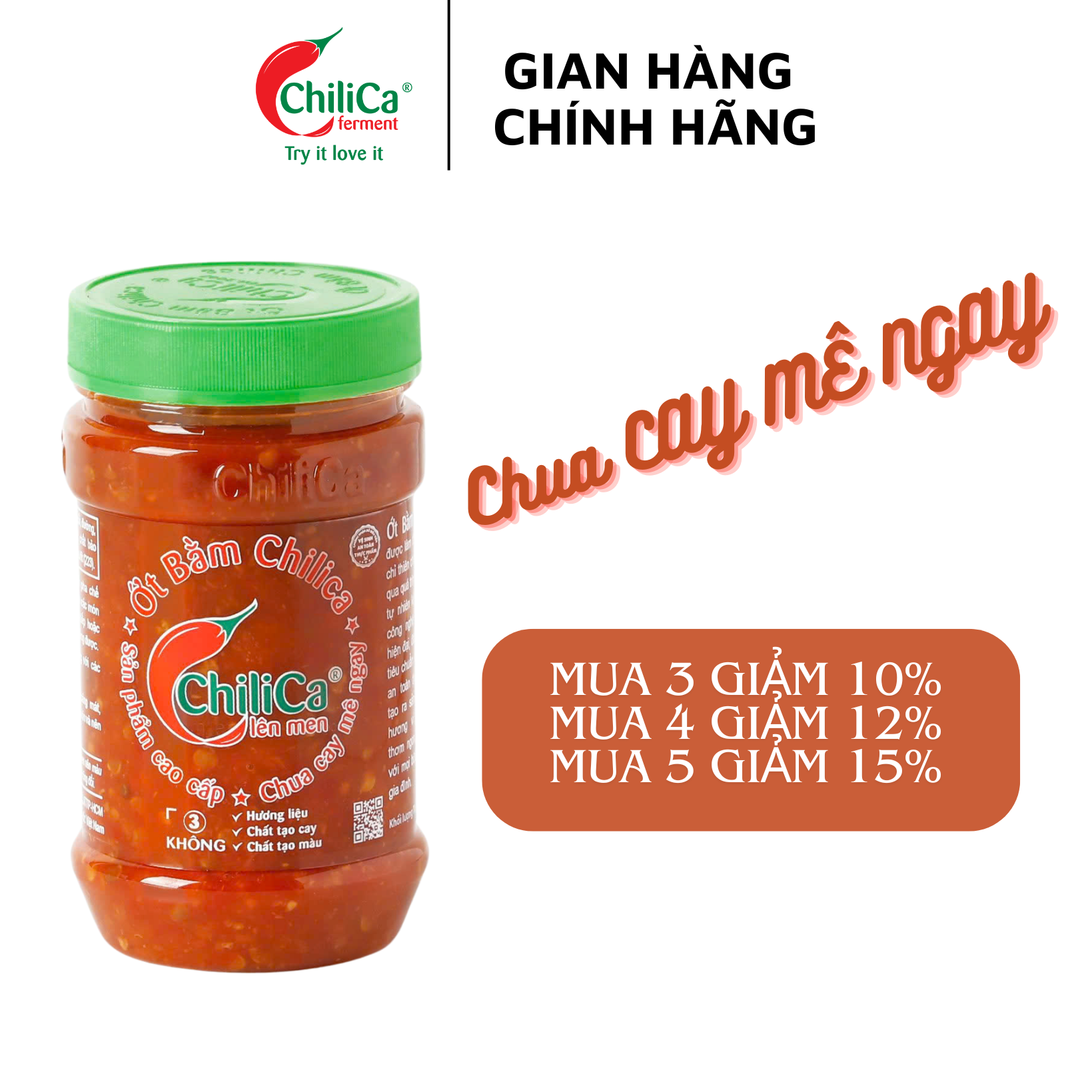 Ớt Bằm Chilica 212g