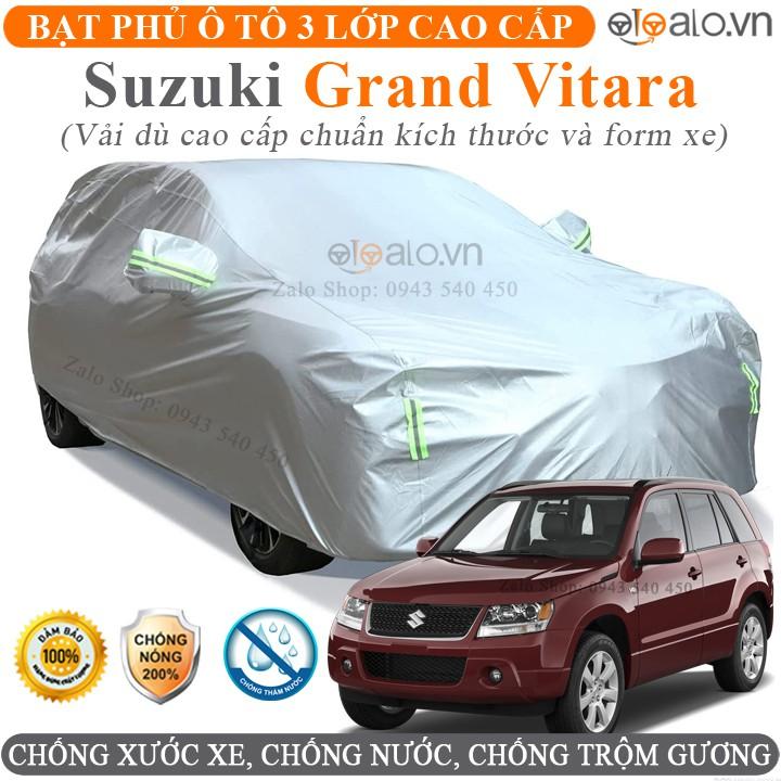 Bạt che phủ xe ô tô Suzuki Grand Vitara vải dù 3 lớp CAO CẤP BPXOT - OTOALO