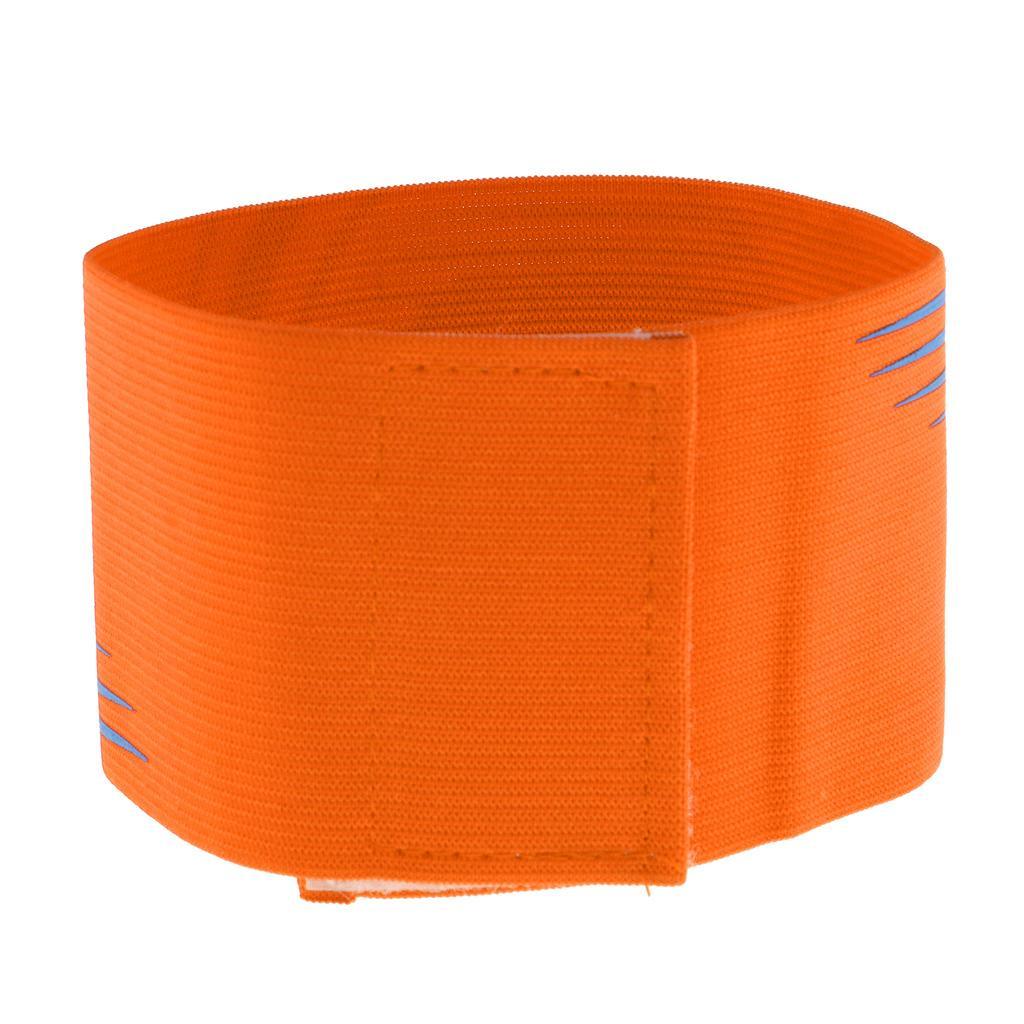 3-5pack Captain Armband Football Soccer Sports Adjustable Arm Bands Orange