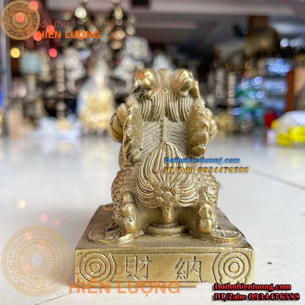 Tượng Kì Lân Bệ Vuông Bằng Đồng - Tứ Linh Phong Thủy