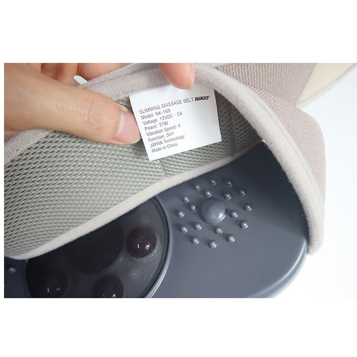 Đai Massage Bụng Nikio NK-169AC - Công Nghệ Rung Lắc Kết Hợp Bi Độ Xoay 360 Dây Ấn Thế Hệ Mới, Mát Xa Thư Giãn, Làm Săn Chắc Cơ Bụng Nhanh - Vỏ Nhựa Bền Bĩ