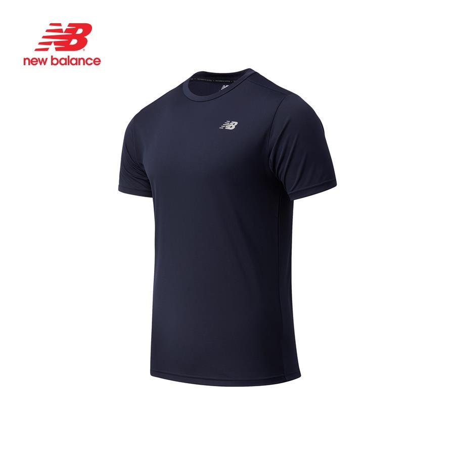 Áo thun thể thao nam New Balance APP RUNNING T-SHIRT M ECLIPSE - MT11205ECL (form quốc tế)