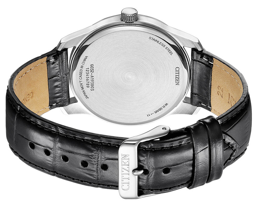 Đồng Hồ Nam Citizen Pin-Quartz Dây Da BH5001-05H - Mặt Xám Đen (42mm)