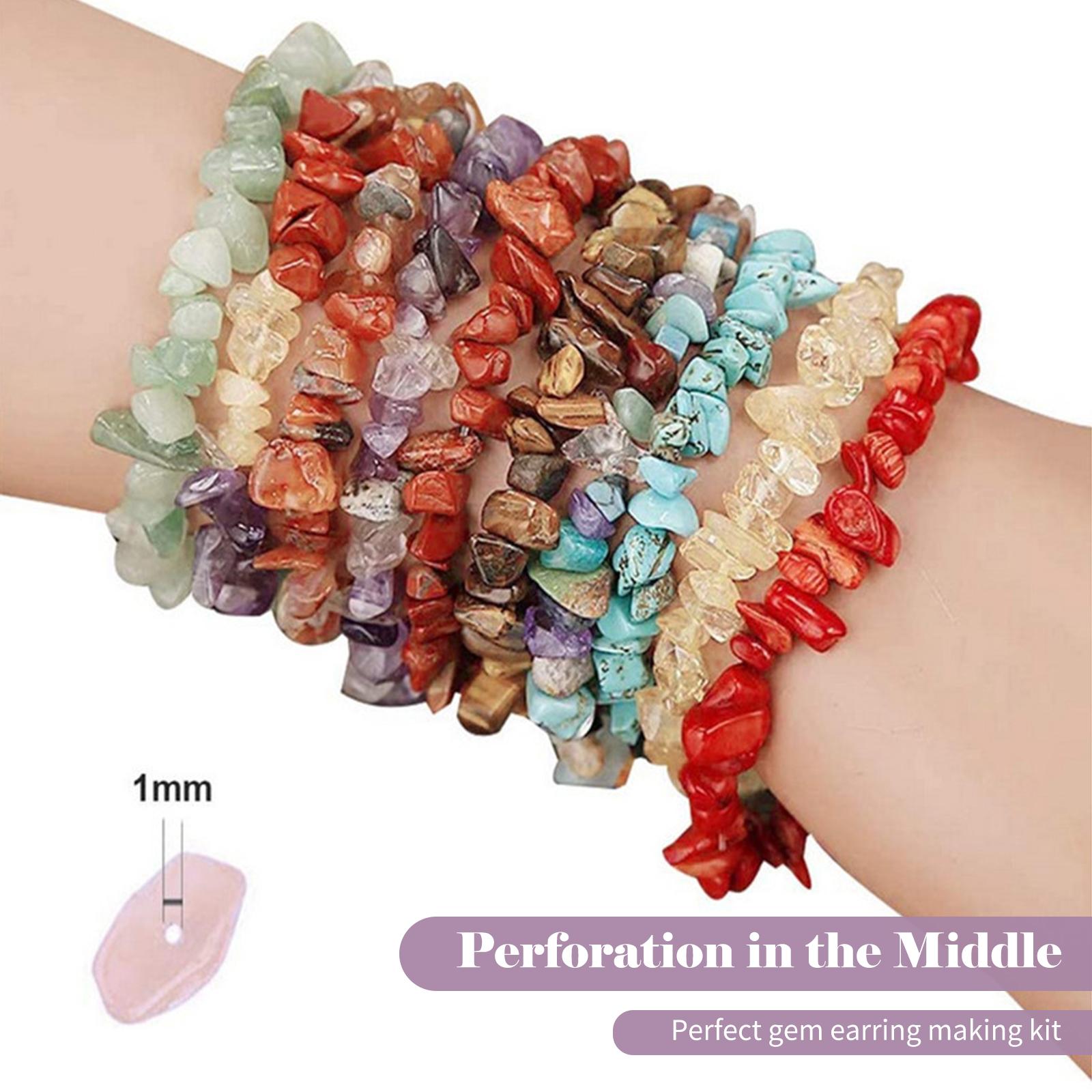 Bộ Dụng Cụ Làm Đồ Trang Sức Pha Lê Tự Làm Với 15 Lưới Pha Lê Hạt Đá Quý Hoa Tai Kl1048