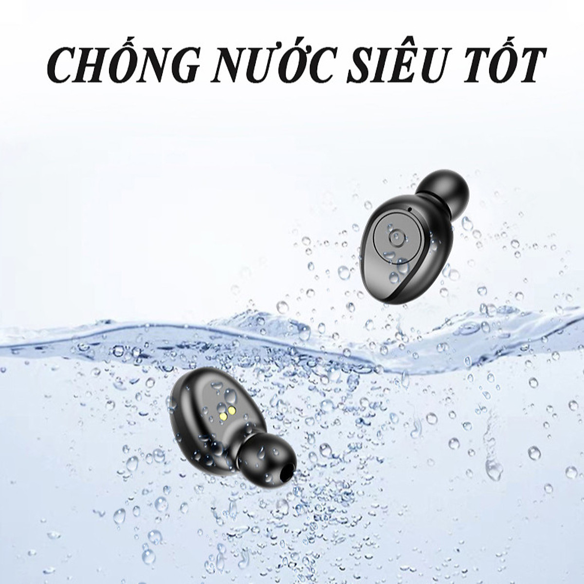 Tai Nghe Bluetooth True Wireless ROYALMIC F9 5.0 Cảm Ứng Vân Tay, Nâng Cấp Dock Sạc có Led Báo Pin Kép - Hàng Chính Hãng