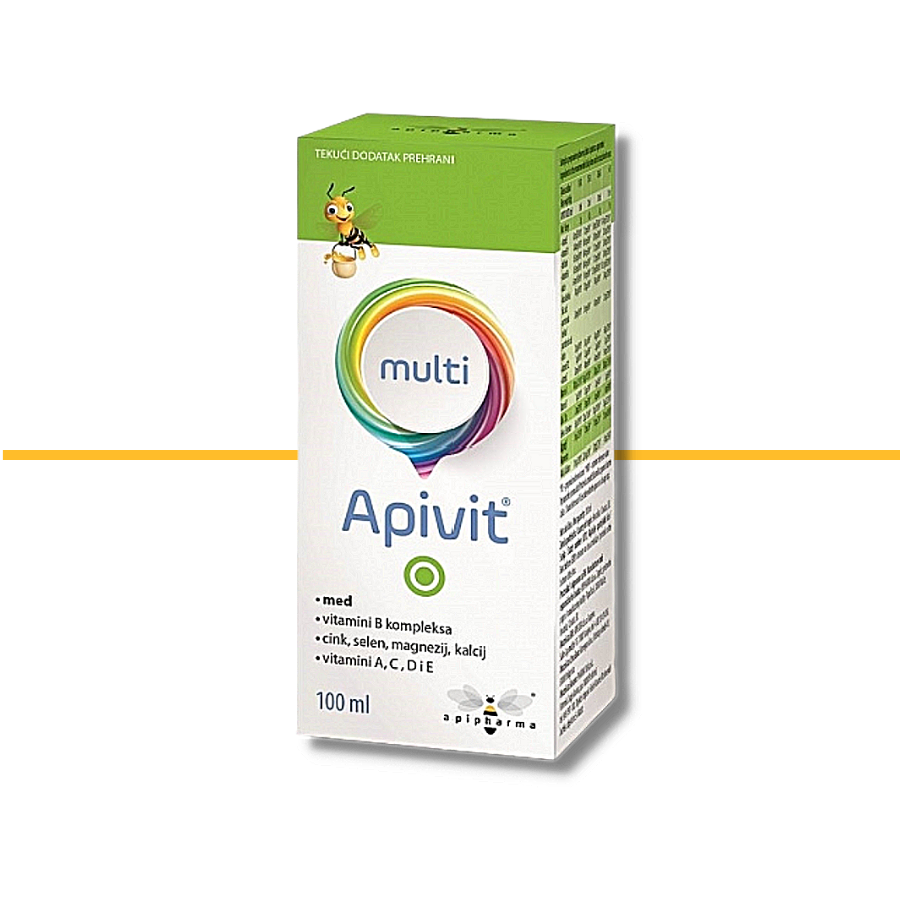 APIVIT MULTI - Thực phẩm bảo vệ sức khỏe bổ sung các vitamin, khoáng chất góp phần làm giảm tình trạng mệt mỏi, căng thẳng, nâng cao sức đề kháng.