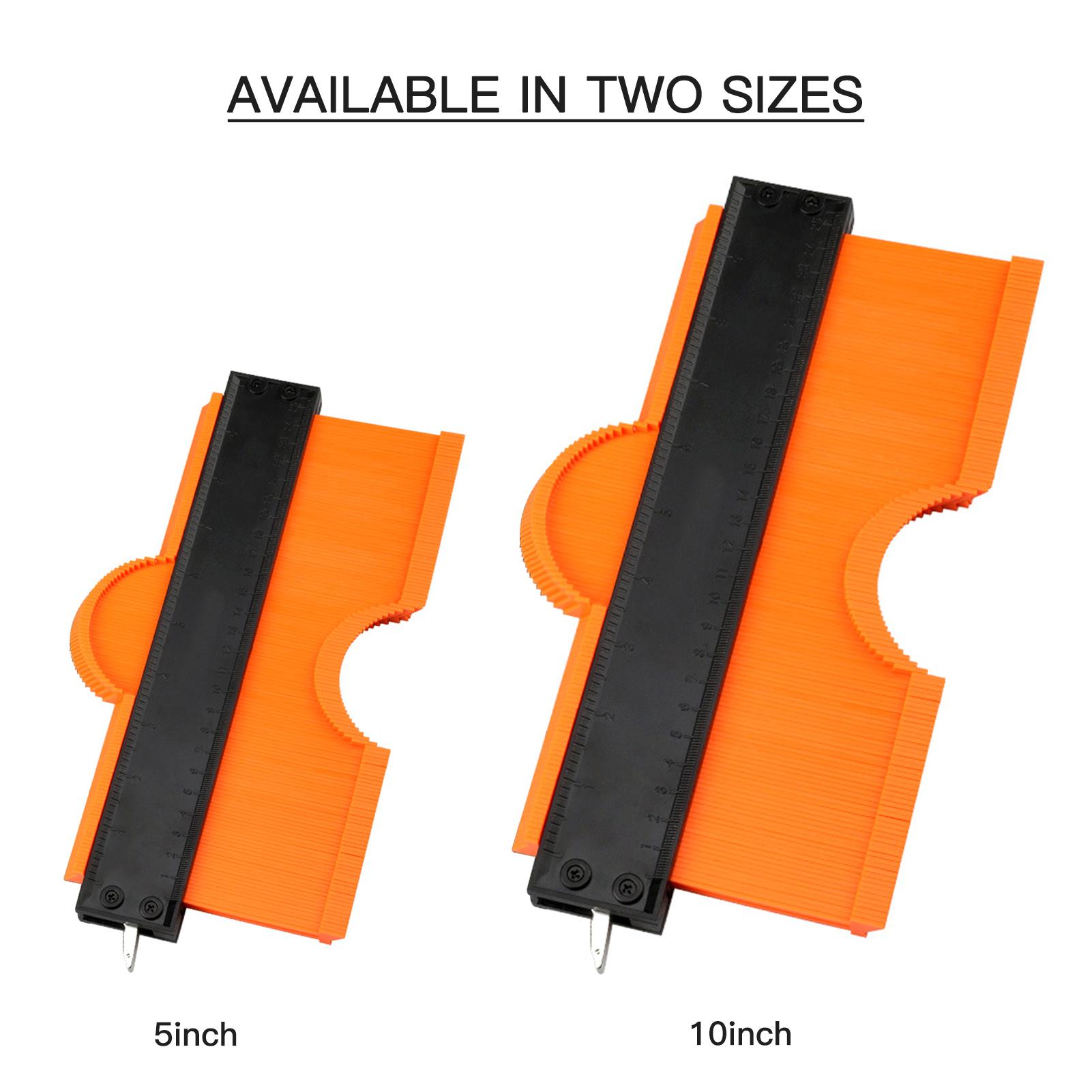 Thước sao chép hình dạng, đo đường viền đa năng, dụng cụ sao chép hình dạng 5,10 Inch