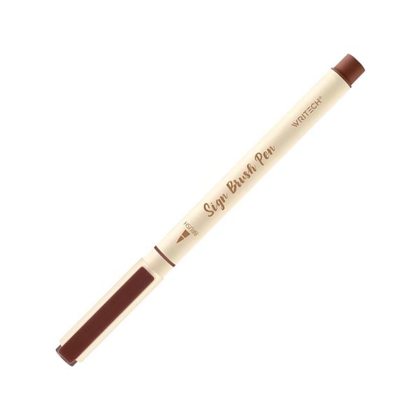 Bút Lông Brush Sign Pen 1 mm - Luyện Calligraphy - Thư Pháp - Writech W827 - Reddish Brown