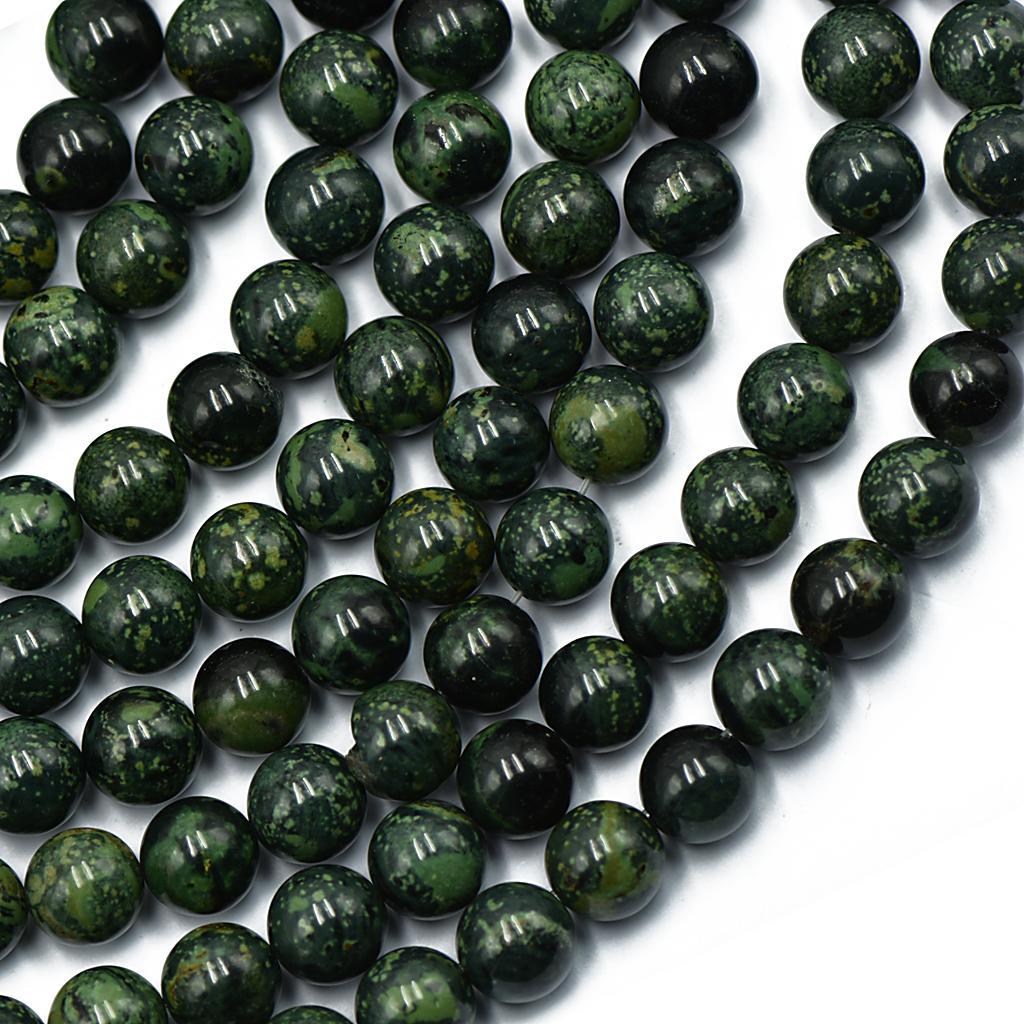 Strand of 8mm Round Kambaba Jasper Gemstone Jewelry Making Loose Beads