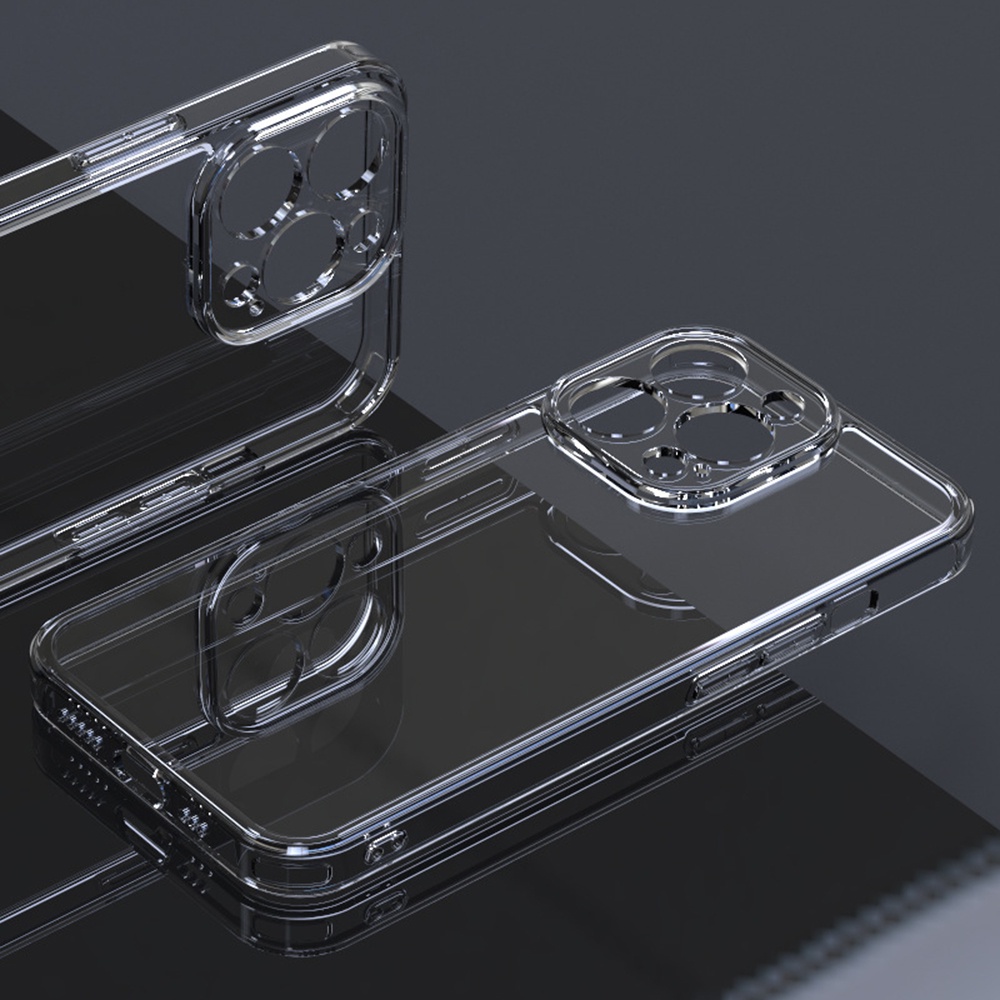 Ốp lưng kính trong suốt Cao Cấp không ố chống xước tuyệt đối dành cho iphone 14 Promax, iphone 14 Max, iphone 13 promax, iphone 12 Promax_A129