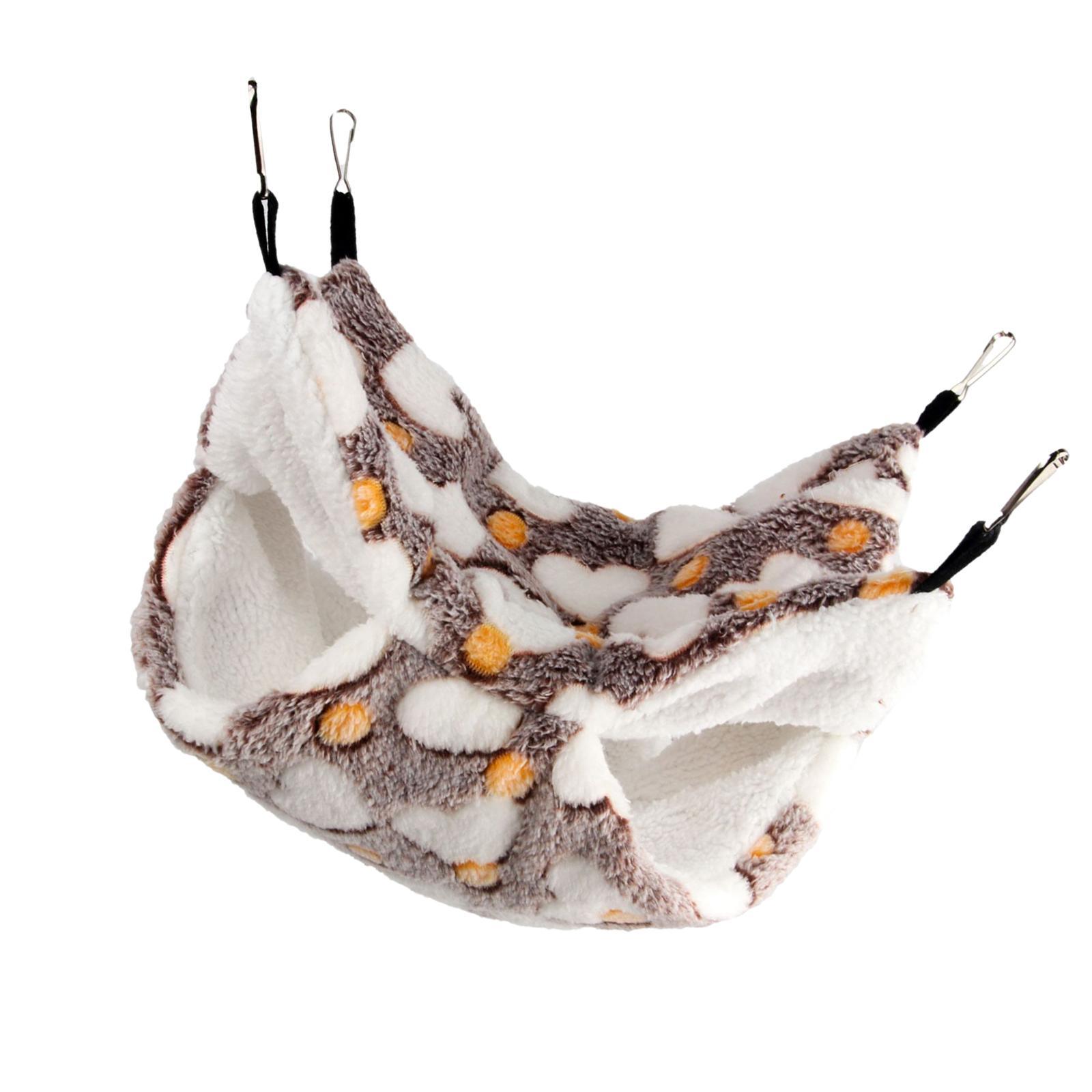 Hamster Hammock Bed Bedding Double Layer Soft Nest for Small Pet Squirrel Ferret