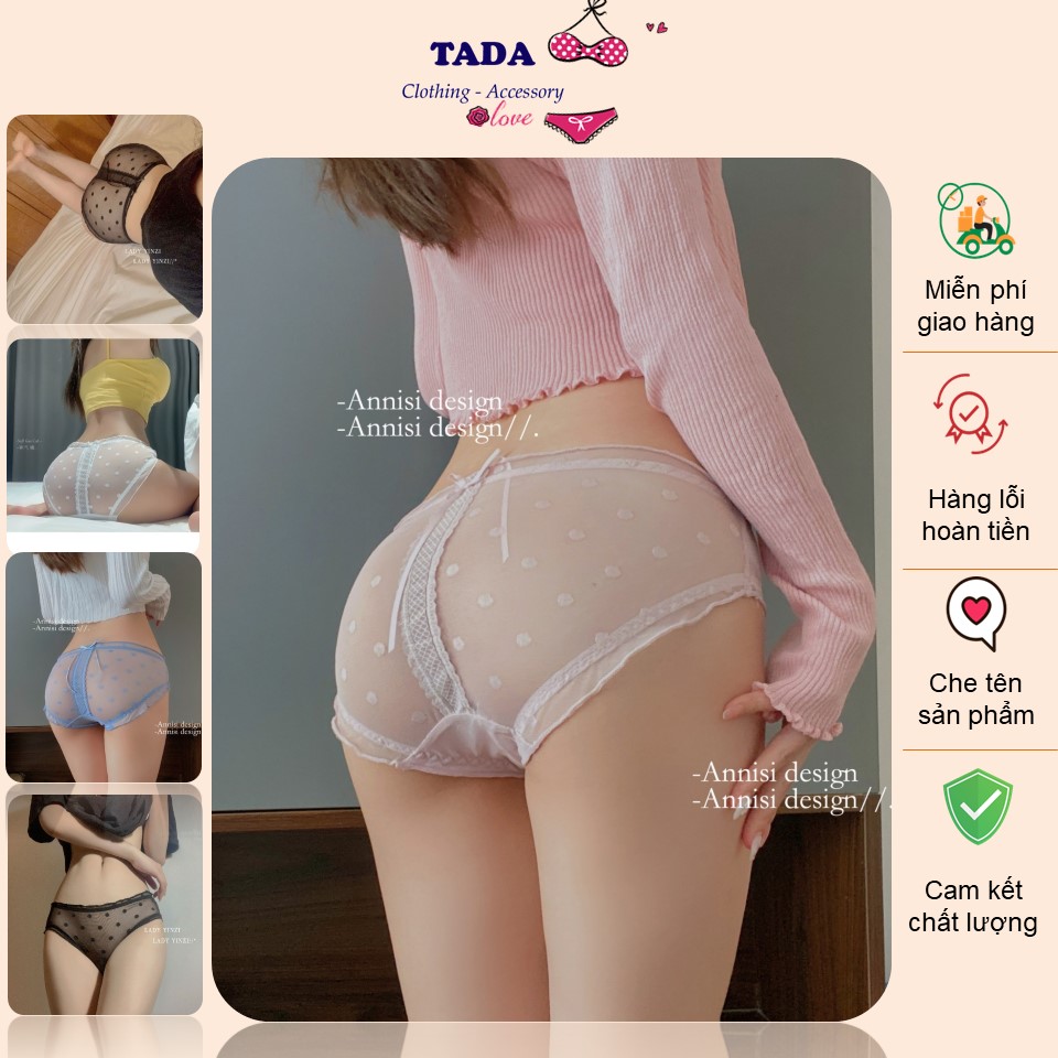 Combo 2 quần lót nữ ren siêu mỏng gợi cảm Tada