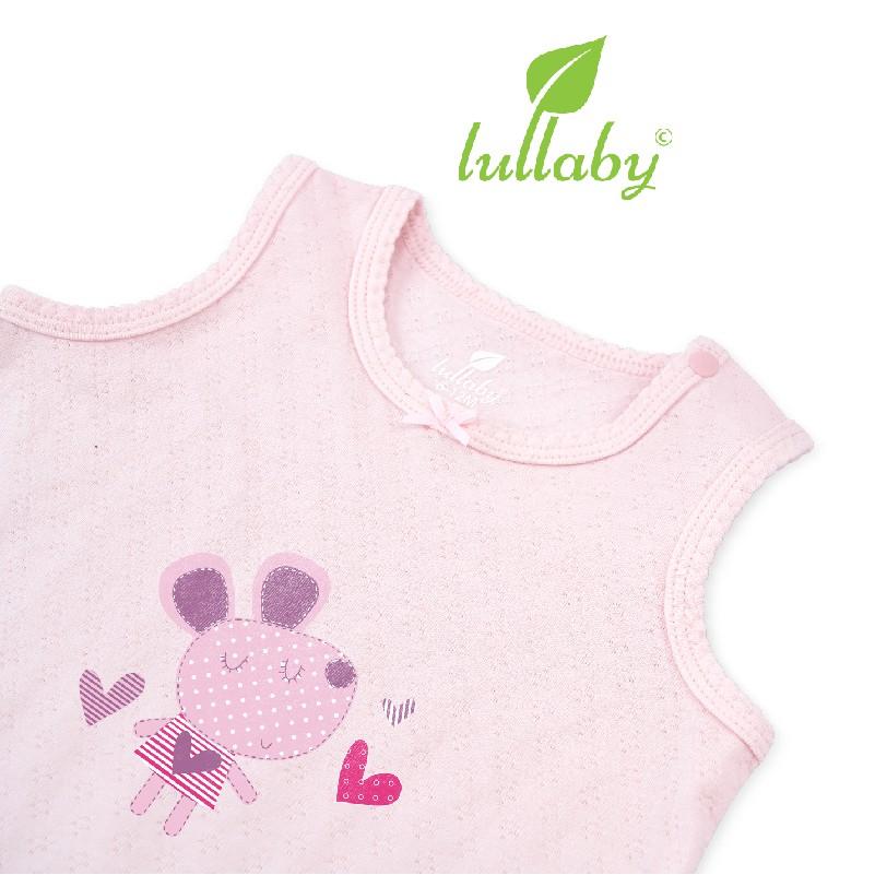 Đồ bộ sát nách Lullaby cho bé gái NH82B Hồng nhạt