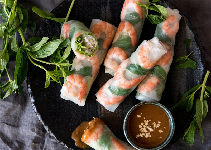 [Combo tiết kiệm] Bánh tráng gỏi cuốn Shammi vuông size 22cm túi 400g + Bún tươi Shammi túi 400g