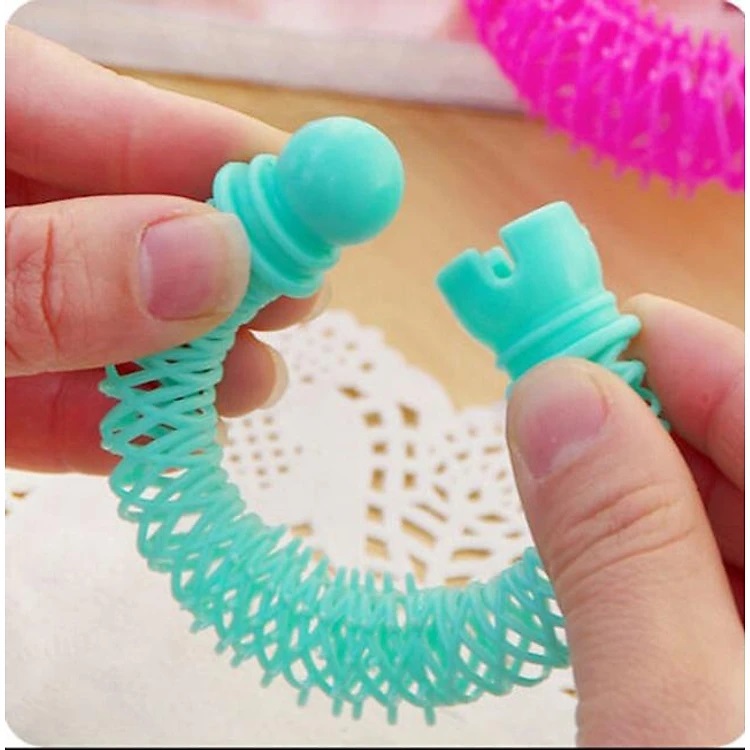 Dụng cụ uốn tóc không nhiệt lò xo, bộ uốn tóc tạo kiểu tóc nữ nhanh - 1 cái