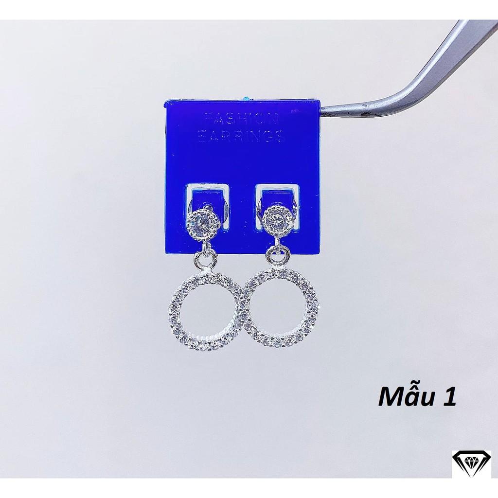 Bông tai nữ bạc ta khuyên nụ các mẫu MS06c