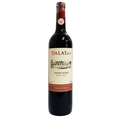 Rượu Vang Ngọt Dalatbeco 12% - 750ml