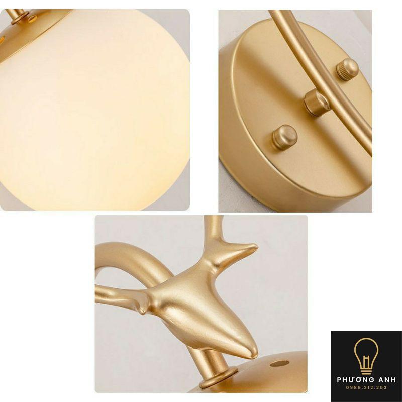 Đèn LED Gắn Tường Nội, Ngoại Thất Sừng Hươu Trang Trí Nhà Cửa Loại 1 Mã Hàng 1757/1