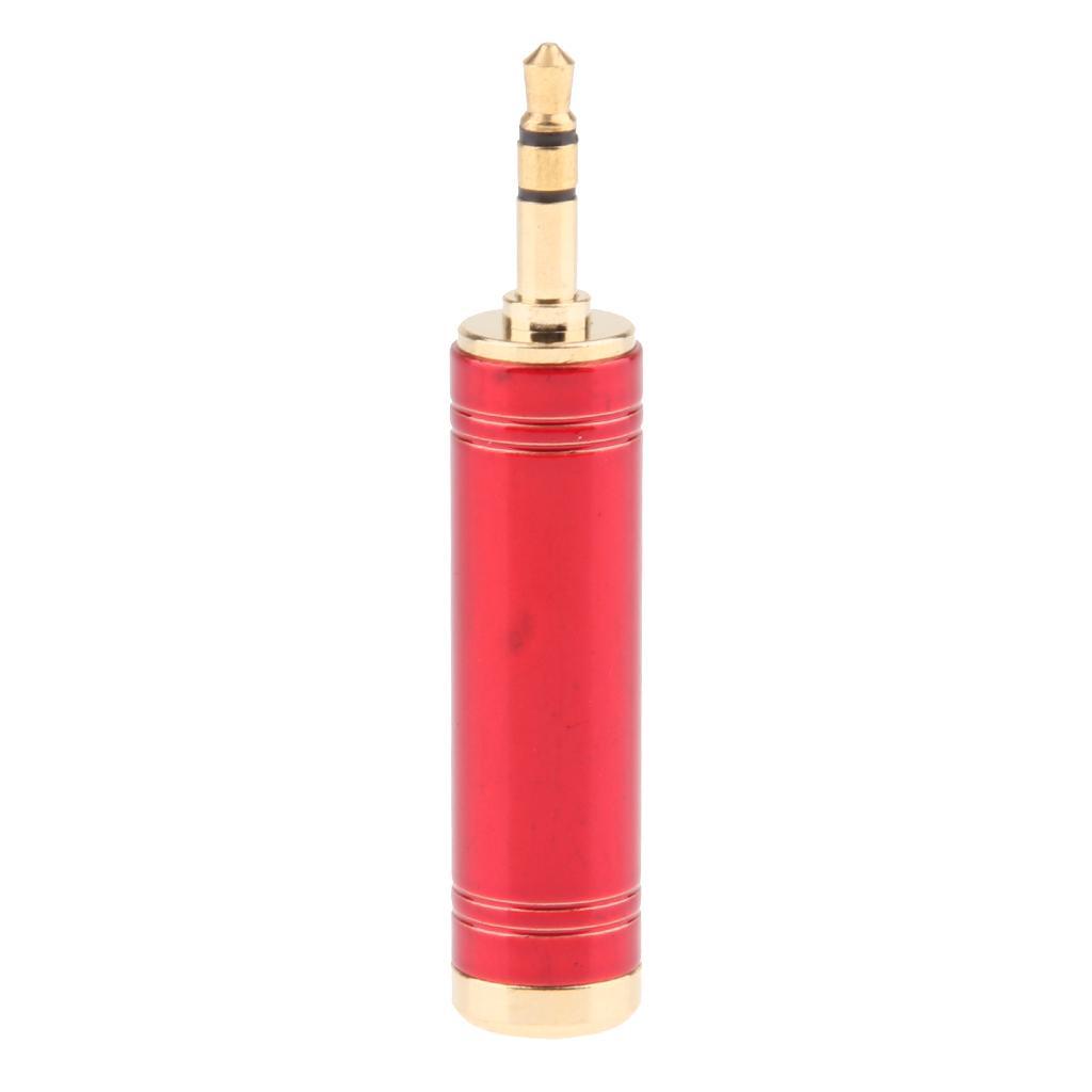 Gold Plated 3.5mm to 6.35 mm Male to Female Stereo Jack Adapter